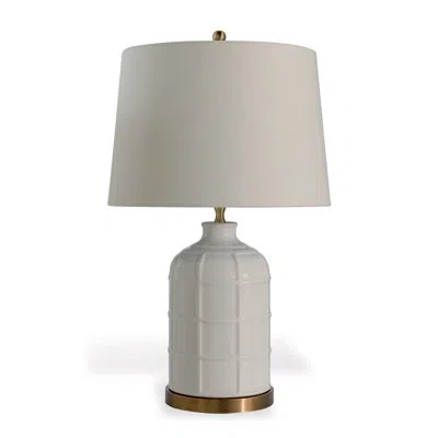 Port 68 Bamboo Garden Porcelain Table Lamp In White,gold