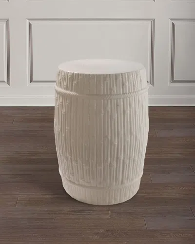 Port 68 Bamboo Garden Stool In Neutral