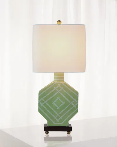 Port 68 Bamboozled Table Lamp In Green