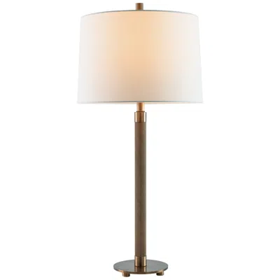 Port 68 Billy Aged Brass Knurled Metal Table Lamp