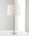 Port 68 Billy Aged Brass Table Lamp In Gray