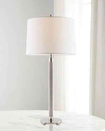 Port 68 Billy Aged Brass Table Lamp In Nickel