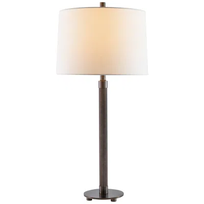 Port 68 Billy Antiqued Bronze Knurled Metal Table Lamp