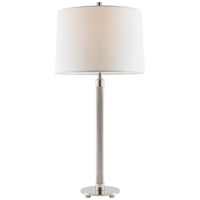 Port 68 Billy Polished Nickel Knurled Metal Table Lamp