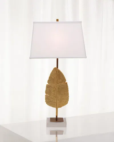 Port 68 Biscayne Gold Table Lamp In Gold/white