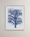 Port 68 Blue Palms Giclee In Blue