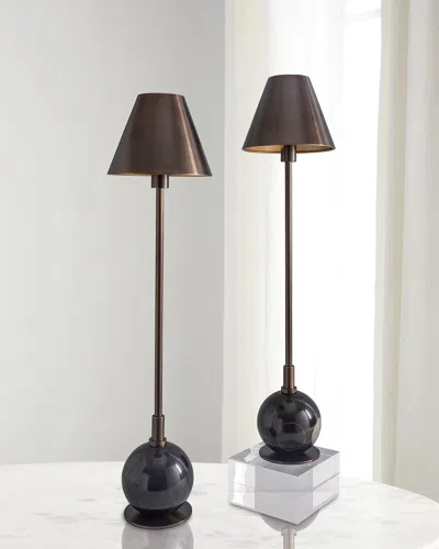 Port 68 Boston 32" Buffet Lamps, Set Of 2 In Brown