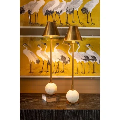 Port 68 Boston Buffet Lamp In Aged Brass
