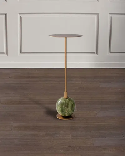 Port 68 Boston Martini Table, Green Marble