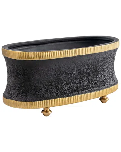 Port 68 Bruner Oval Planter In Black