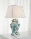 Port 68 Canton Celadon Lamp, 33"t In Celadon