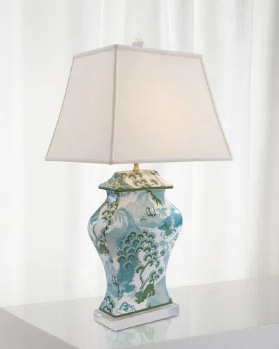 Port 68 Canton Celadon Lamp, 33"t