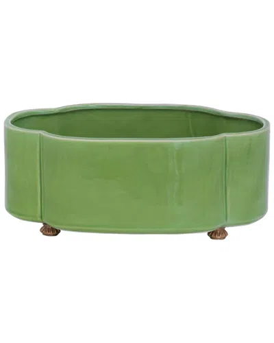 Port 68 Carol Oval Planter In Green