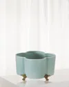 Port 68 Celadon Quatrefoil Planter In Green