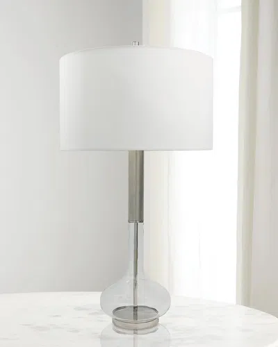 Port 68 Charlie Nickel Lamp In White