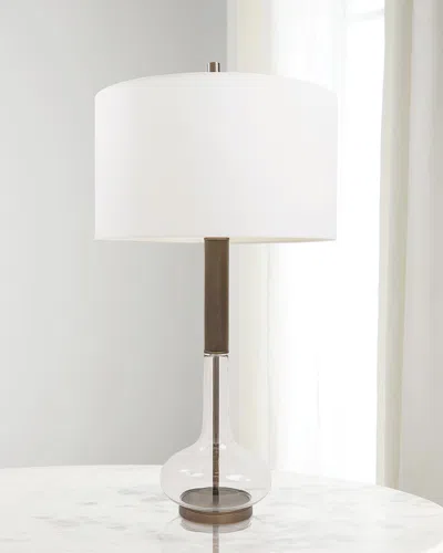 Port 68 Charlie Nickel Lamp In Bronze With Glass