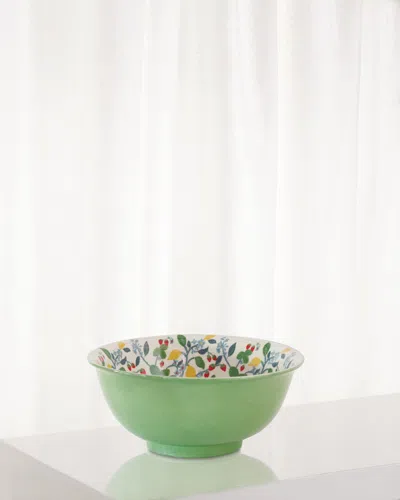 Port 68 Crewel Summer Bowl In Green