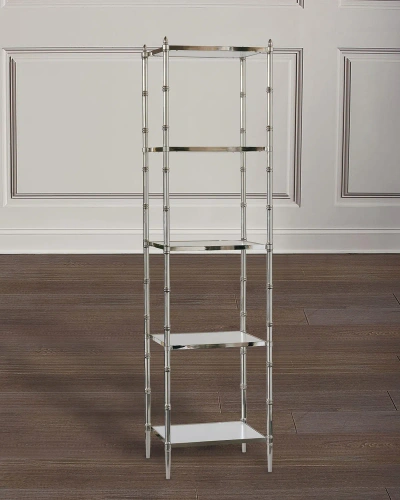 Port 68 Doheny Nickel Etagere In Polished Nickel