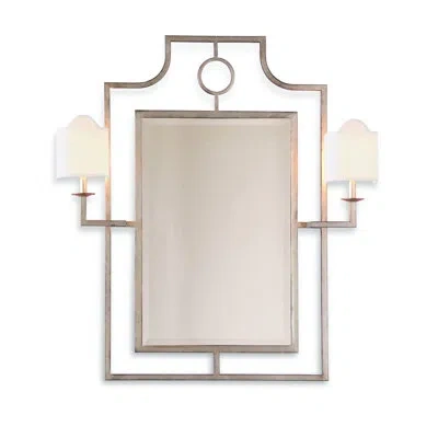 Port 68 Doheny Traditional Beveled Lighted Accent Mirror In Silver
