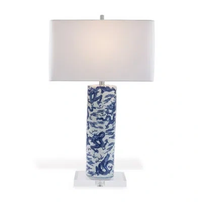 Port 68 Dragon Cylinder Lamp In Blue;white;clear