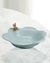 Port 68 Dragonfly Celadon Bowl In Blue