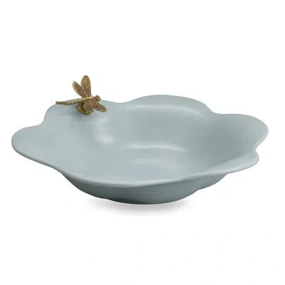 Port 68 Dragonfly Celadon Bowl In Blue