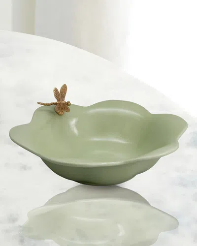 Port 68 Dragonfly Celadon Bowl In Green
