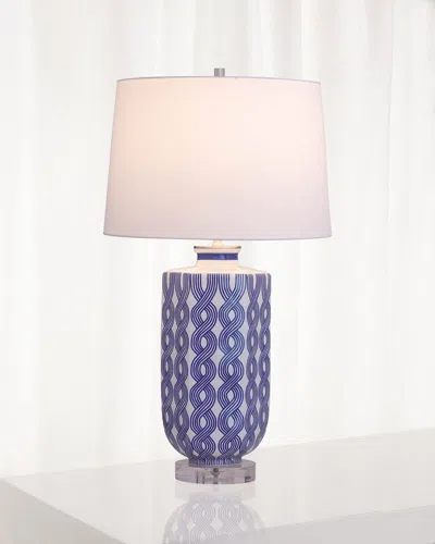 Port 68 Evelyn Blue Lamp