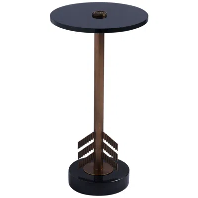 Port 68 Franco 12" Wide Marble Small Accent Table