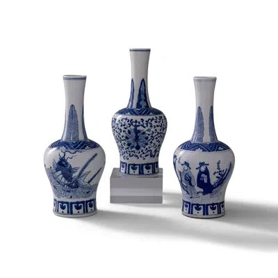 Port 68 Garden Of Blue Round Vases