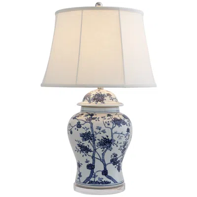 Port 68 Georgia 31" High Blue White Porcelain Temple Jar Table Lamp