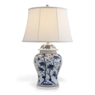 Port 68 Georgia Porcelain Table Lamp In Blue;white