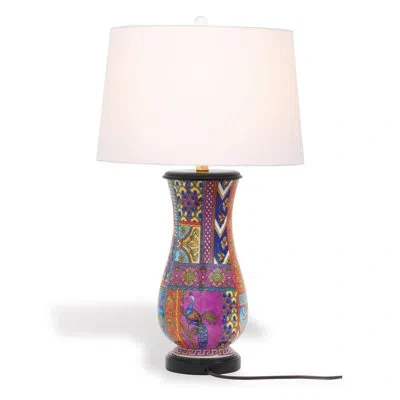 Port 68 Gypsy 29" Black/purple/blue/yellow Table Lamp In Blue;black;yellow;purple