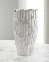 Port 68 Havana Tall Vase In White/gold
