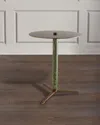 Port 68 Jade Garden Table In Aged Brass, Green