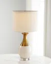 Port 68 Jenny Cream Lamp In White/gold