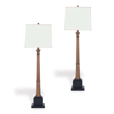 Port 68 Kensington 38" Buffet Table Lamp Set In Brass