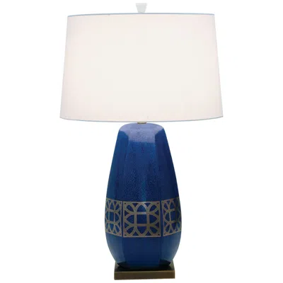 Port 68 Lamerie 32" Royal Blue Porcelain Vase Table Lamp