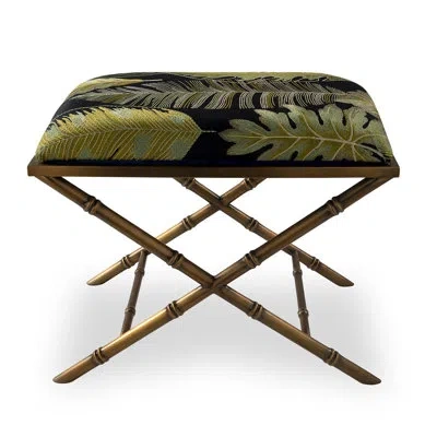 Port 68 Lauderdale Brass Forest Bench In Black;green;gold