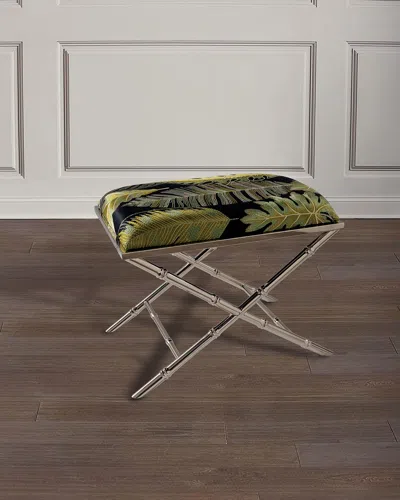 Port 68 Lauderdale Forest Bench In Polished Nickel 