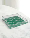 Port 68 Leaping Cheetah Acrylic Tray In Green