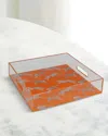 Port 68 Leaping Cheetah Acrylic Tray In Orange