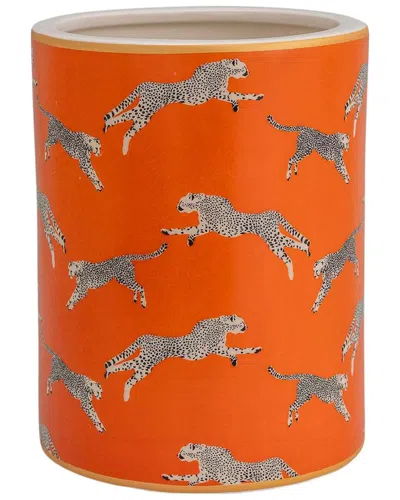 Port 68 Leaping Cheetah Ice Bucket In Orange