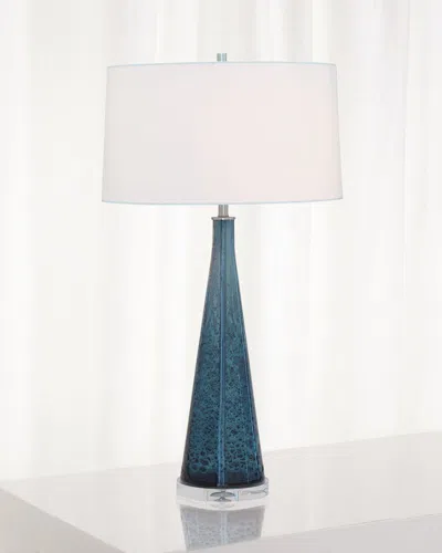 Port 68 London Smoke Blue Glass Lamp