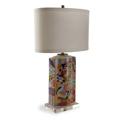 Port 68 Madagscar Lamp In Blue;red;yellow