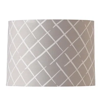 Port 68 Madcap Cottage Cotton Drum Lamp Shade ( Spider ) In Taupe