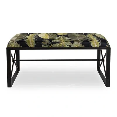 Port 68 Medallion Double Forest Bench Kit In Forest,black Crackle