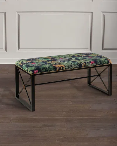 Port 68 Medallion Double Safari Bench In Multi