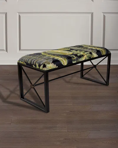 Port 68 Medallion Forest Bench In Black