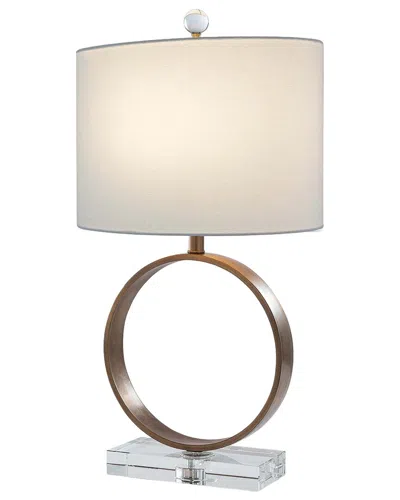 Port 68 Megan Crystal & Brass Lamp In White